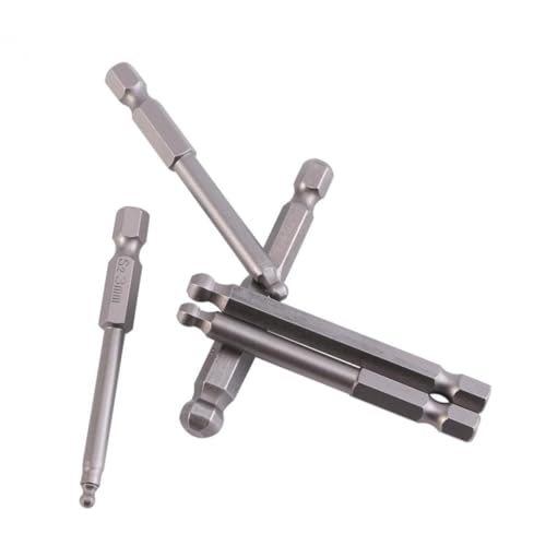 SHINEOFI 7 Stück Teiliges Ball End Schraubendreher Bit Set aus Hochwertigem Stahl Magnetisch Innensechskant Geeignet für Elektroschrauber Hand und Luftbohrer Langlebig und Präzise SHINEOFI 7 Stück Teiliges Ball End Schraubendreher Bit Set aus Hochwertigem Stahl Magnetisch Innensechskant Geeignet für Elektroschrauber Hand und Luftbohrer Langlebig und Präzise von SHINEOFI