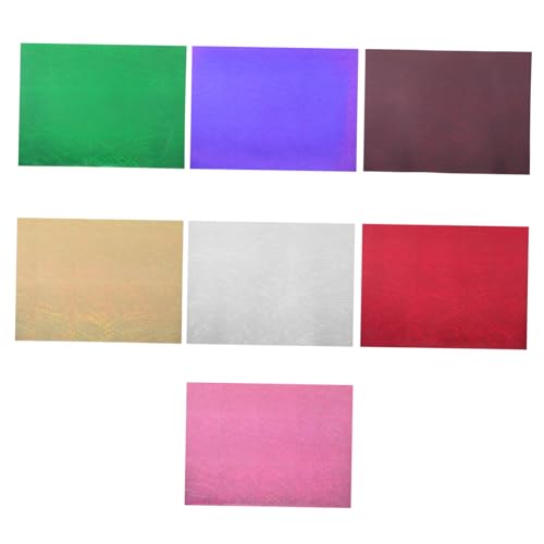 SHINEOFI 7 Stück Teiliges Holographisches Transfer Vinyl Metallische Streifen Htv Folien für DIY T-shirts und Kleidung Vielseitige Waschbeständige Bügelfolien für Textilien SHINEOFI 7 Stück Teiliges Holographisches Transfer Vinyl Metallische Streifen Htv Folien für DIY T-shirts und Kleidung Vielseitige Waschbeständige Bügelfolien für Textilien von SHINEOFI