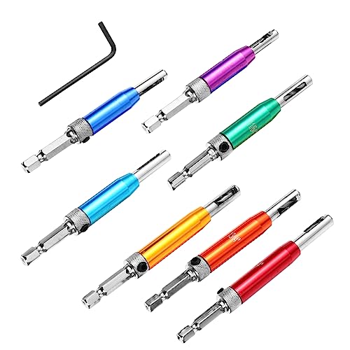 SHINEOFI 7 Teiliges Lochstanzwerkzeug Konischer Holzbearbeitungsbohrer Stahlbohrer Schwarze Flache Offene Bohrer Zum Bohren Von Türen Lochsucher Fensterbohrer Scharnierbohrer SHINEOFI 7 Teiliges Lochstanzwerkzeug Konischer Holzbearbeitungsbohrer Stahlbohrer Schwarze Flache Offene Bohrer Zum Bohren Von Türen Lochsucher Fensterbohrer Scharnierbohrer von SHINEOFI