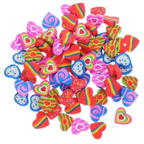 SHINEOFI 70 Stück Teiliges Bunte Mini Herz Radiergummis Praktische Schreibfehler Korrektur Niedliche Cartoon Form Langlebig und Verschleißfest als Kleine Geschenke für Schüler und Party SHINEOFI 70 Stück Teiliges Bunte Mini Herz Radiergummis Praktische Schreibfehler Korrektur Niedliche Cartoon Form Langlebig und Verschleißfest als Kleine Geschenke für Schüler und Party von SHINEOFI