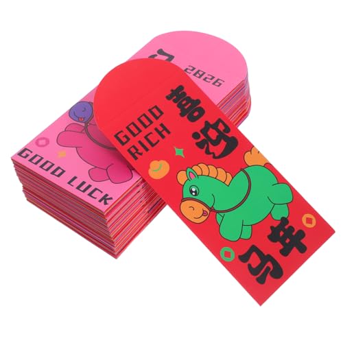 SHINEOFI 72 Stück Chinese Style Envelopes Year Of The Horse Festive Money Packets Für Spring Festival Hochzeiten Und Feierlichkeiten Stilvolles Design Vielseitig Für Familie Und Geschäft SHINEOFI 72 Stück Chinese Style Envelopes Year Of The Horse Festive Money Packets Für Spring Festival Hochzeiten Und Feierlichkeiten Stilvolles Design Vielseitig Für Familie Und Geschäft von SHINEOFI