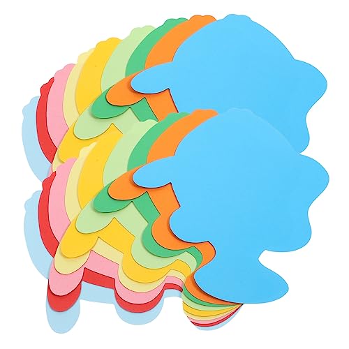 SHINEOFI 72 Stück Dekoration aus Papierschnitt Mini Fischausschnitte Party Kinderwand Streifen bunt Zu belohnung basteln für DIY-Material kreative Papierausschnitte Papierstau von SHINEOFI