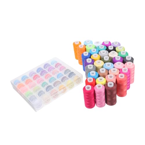 SHINEOFI 72 Stück Farben Nähfäden und Yards pro Spule Kompatibel mit Nähmaschinen und Handnähen für Quilting und Kreative Projekte SHINEOFI 72 Stück Farben Nähfäden und Yards pro Spule Kompatibel mit Nähmaschinen und Handnähen für Quilting und Kreative Projekte von SHINEOFI