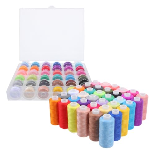 SHINEOFI 72 Stück Farben Vorgewickelte Spulen und Yards Nähgarn für Hand und Maschinenarbeiten für Diy Projekte und Reisen von SHINEOFI