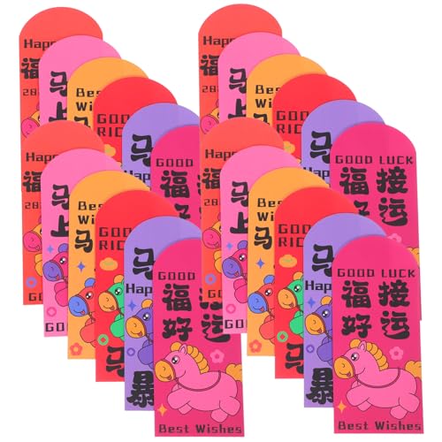 SHINEOFI 72 Stück Teiliges Chinesischer Frühlingsfest-rotumschläge Jahr Des Pferdes Dickes Papier Traditionelles Glücksbrief-design Vielseitig für Neujahr Hochzeiten und Feierlichkeiten SHINEOFI 72 Stück Teiliges Chinesischer Frühlingsfest-rotumschläge Jahr Des Pferdes Dickes Papier Traditionelles Glücksbrief-design Vielseitig für Neujahr Hochzeiten und Feierlichkeiten von SHINEOFI