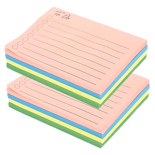 SHINEOFI 8 Aufkleber Für Büronotizen Pads Stichwort Pastell Schule Karteikarten-notizaufkleber Notizzettel Gefüttert Ästhetisch Sehen Es Ist Notizen Liniert Aufkleber Für Farbig von SHINEOFI