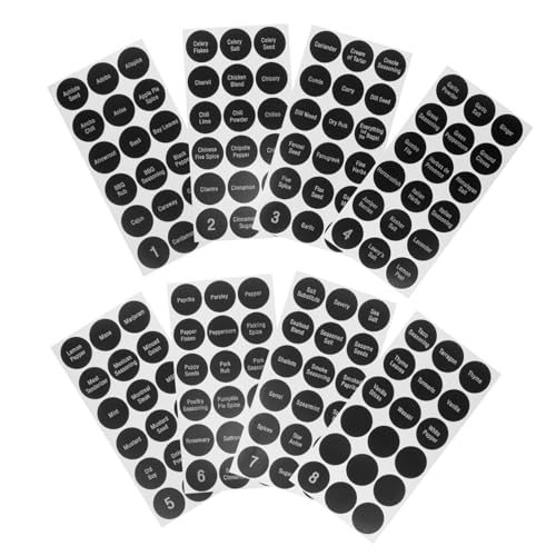 SHINEOFI 8 Blatt Selbstklebende Gewürzetiketten Wasserfest Vielseitig für Gewürzgläser und Vorratsdosen Einfache Beschriftung Platzsparend Lesbar Küchenorganisation SHINEOFI 8 Blatt Selbstklebende Gewürzetiketten Wasserfest Vielseitig für Gewürzgläser und Vorratsdosen Einfache Beschriftung Platzsparend Lesbar Küchenorganisation von SHINEOFI