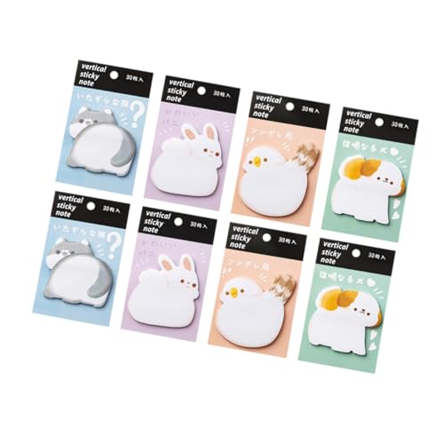 SHINEOFI 8 Cartoon-Tier-Haftnotiz Pastell Büro süßes stationäres Tiere Scrapbook-Aufkleber selbstklebender Hinweisaufkleber Memo-Aufkleber für den täglichen Gebrauch Notenvorrat Papier SHINEOFI 8 Cartoon-Tier-Haftnotiz Pastell Büro süßes stationäres Tiere Scrapbook-Aufkleber selbstklebender Hinweisaufkleber Memo-Aufkleber für den täglichen Gebrauch Notenvorrat Papier von SHINEOFI