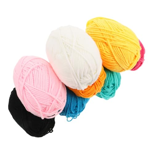 SHINEOFI 8 Rollen Milchbaumwolle Strickgarn Weiches Hautfreundliches Baumwollgarn Für Häkeln Und Stricken Dickes Garn Für Kleidung Schals Mützen Und DIY Handarbeitsprojekte SHINEOFI 8 Rollen Milchbaumwolle Strickgarn Weiches Hautfreundliches Baumwollgarn Für Häkeln Und Stricken Dickes Garn Für Kleidung Schals Mützen Und DIY Handarbeitsprojekte von SHINEOFI