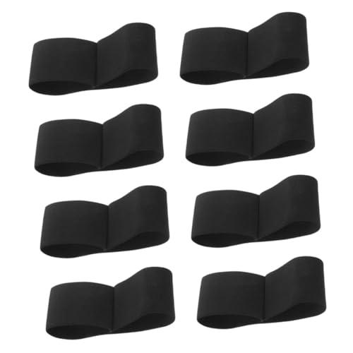 SHINEOFI 8 Stück Elastische Armbänder Für Beerdigungen: Schwarze, Verstellbare Armbänder Für Gedenkveranstaltungen, Teamsport, Radfahren Und Eissport, Respekt-event von SHINEOFI