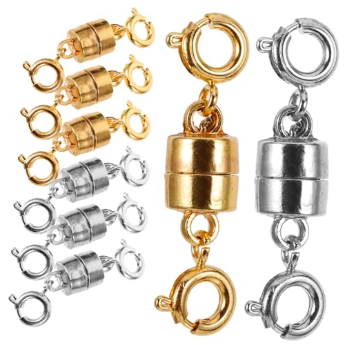 SHINEOFI 8 Stück Halskettenverlängerung Schmuckarmbänder Verschluss Für Halsketten Magnetverschlüsse Halskettenverschluss Ersatz DIY Magnetverschlüsse Halskette Magnetverschluss von SHINEOFI