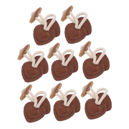 SHINEOFI 8 Stück Horn Lederschnalle Mantel Druckknöpfe Für Kleidung Nähen Horn Knebelknopf Nähknöpfe Nähschnalle Verschlussknöpfe Kleidung Knebelverschluss Knebelknöpfe Hellbraun von SHINEOFI