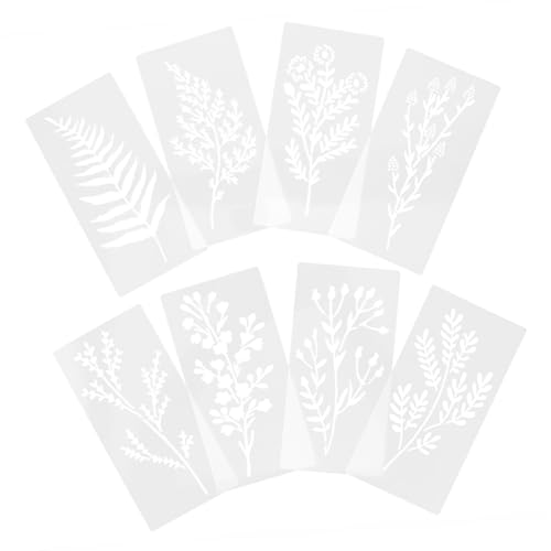 SHINEOFI 8 Stück Malvorlage Blattblumenvorlagen Schablone Für Handwerk Malschablonen Zum Basteln Schablonen Zum Malen Von Blumen Schablonen Für Tropische Pflanzen Weiß SHINEOFI 8 Stück Malvorlage Blattblumenvorlagen Schablone Für Handwerk Malschablonen Zum Basteln Schablonen Zum Malen Von Blumen Schablonen Für Tropische Pflanzen Weiß von SHINEOFI