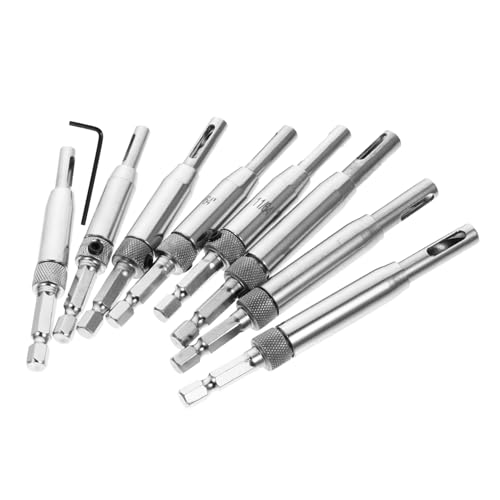 SHINEOFI 8 Stück Selbstzentrierende Bohrer für Tür und Fensterbeschläge Teiliges Hochgeschwindigkeitsstahl mit Schraubenschlüssel Präzise Holzbohrer für Heimwerker und Profis für SHINEOFI 8 Stück Selbstzentrierende Bohrer für Tür und Fensterbeschläge Teiliges Hochgeschwindigkeitsstahl mit Schraubenschlüssel Präzise Holzbohrer für Heimwerker und Profis für von SHINEOFI