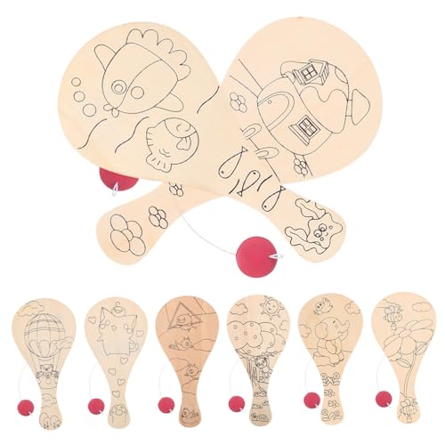 SHINEOFI 8 Stück Teiliges Blanko Holztischtennisschläger zum Bemalen für Unbemalte Glatte Holzpaddel für Diy Kunstprojekte Kreative Eltern Junge Mädchen Aktivitäten und Spielerischen SHINEOFI 8 Stück Teiliges Blanko Holztischtennisschläger zum Bemalen für Unbemalte Glatte Holzpaddel für Diy Kunstprojekte Kreative Eltern Junge Mädchen Aktivitäten und Spielerischen von SHINEOFI