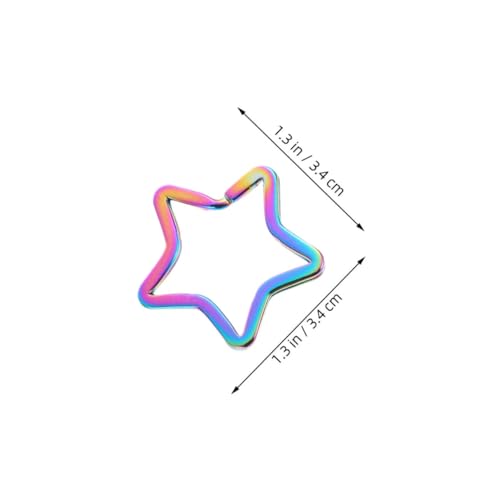 SHINEOFI 8 Stück Teiliges Metall Schlüsselringe Sternform Robuste Schlüsselanhänger Diy Zubehör für Zuhause Büro Auto zur Praktischen Schlüsselorganisation und Bastelprojekte SHINEOFI 8 Stück Teiliges Metall Schlüsselringe Sternform Robuste Schlüsselanhänger Diy Zubehör für Zuhause Büro Auto zur Praktischen Schlüsselorganisation und Bastelprojekte von SHINEOFI