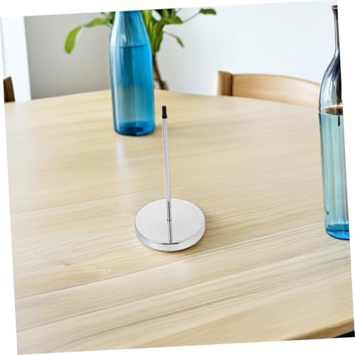 SHINEOFI 8 Stück Teiliges Service Order Holder Metall Stabiler Restaurant Receipt Holder mit Runder Basis Vielseitiger Receipt Clip für Büro Hotel Küche Schwarz und Silber von SHINEOFI