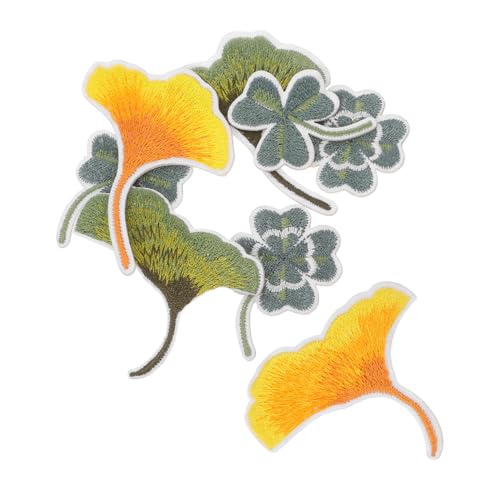 SHINEOFI 8 Stück Teiliges Set Selbstklebende Ginkgo Stickerei Patches in Farbverlauf Langlebige Aufnäher für Kleidung Taschen Schuhe Farbechte Reparierende Stoffaufkleber SHINEOFI 8 Stück Teiliges Set Selbstklebende Ginkgo Stickerei Patches in Farbverlauf Langlebige Aufnäher für Kleidung Taschen Schuhe Farbechte Reparierende Stoffaufkleber von SHINEOFI