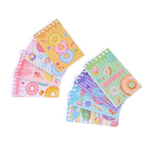 SHINEOFI 8 Stück Teiliges Spiral Notizbuch mit Hardcover Vertikale Flipbindung Dickes Papier Farbenfrohes Design Mini Tragbares Format für Schüler und Studenten als Kleines Pocket Memo Pad SHINEOFI 8 Stück Teiliges Spiral Notizbuch mit Hardcover Vertikale Flipbindung Dickes Papier Farbenfrohes Design Mini Tragbares Format für Schüler und Studenten als Kleines Pocket Memo Pad von SHINEOFI