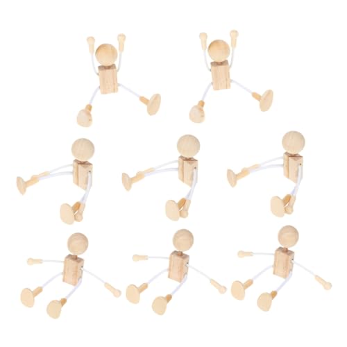 SHINEOFI Kreatives Holzspielzeug 8 Stück Menschenkörper Aus Holz Für Kinder Zeichnen Und Malen Partyspiele von SHINEOFI