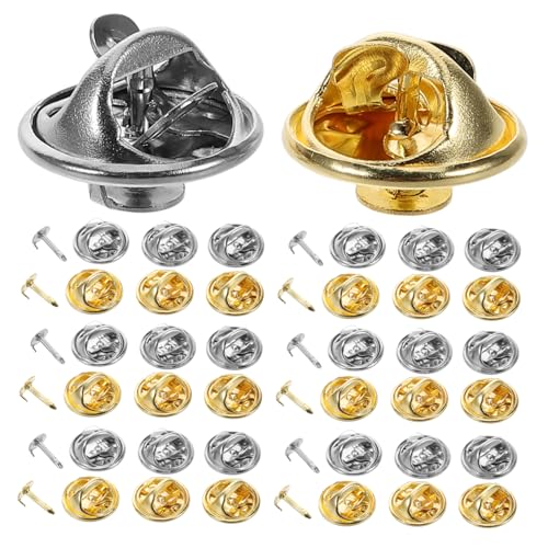 SHINEOFI 80 Satz Spurs-Schmetterlings-Hut Ersatz Krawattennadeln für Schmetterlingskupplungen Handwerk DIY -Stifte Kette Kupplungshebel Schmetterlingsverschluss Gitarrenrollenmutter Metall SHINEOFI 80 Satz Spurs-Schmetterlings-Hut Ersatz Krawattennadeln für Schmetterlingskupplungen Handwerk DIY -Stifte Kette Kupplungshebel Schmetterlingsverschluss Gitarrenrollenmutter Metall von SHINEOFI