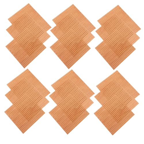 SHINEOFI 80 Stück Holz Deckleisten für Miniaturboot Robustes Langlebiges Deckmaterial für Diy Projekte zur Reparatur und Gestaltung von Modellbooten von SHINEOFI