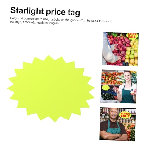 SHINEOFI 80 Stück Teiliges Bunte Geformte Preisschilder Praktische Werbeetiketten aus Langlebigem Material für Supermärkte Einzelhandel und Verkaufsförderung Gelb Selbstklebend SHINEOFI 80 Stück Teiliges Bunte Geformte Preisschilder Praktische Werbeetiketten aus Langlebigem Material für Supermärkte Einzelhandel und Verkaufsförderung Gelb Selbstklebend von SHINEOFI