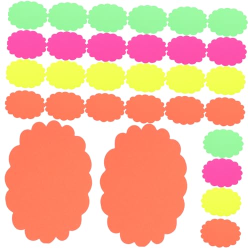 SHINEOFI 80 Stück schwarzes Brett konferenztisch triffier partydekoration buntpapier party-mitgebsel Papierausschnitte für Scrapbooking Burst-Modellierpapierausschnitte bunte ausschnitte von SHINEOFI