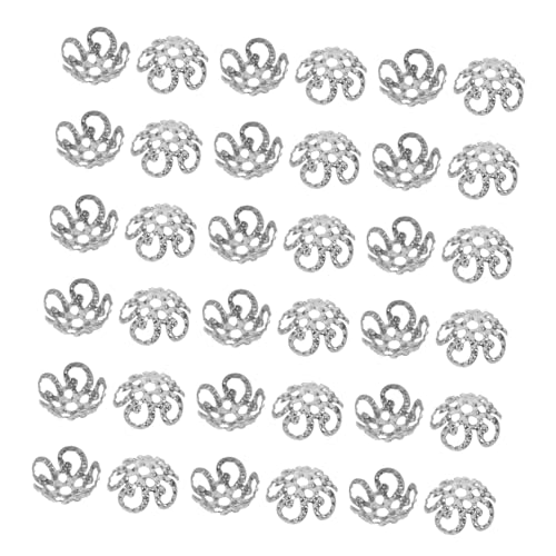 SHINEOFI 800 Stück Metall Perlenkappen mit Filigranem Schneeflocken-motiv Robuste Spacer Caps für DIY Schmuckherstellung Geeignet für Armbänder Halsketten und Ohrringe Langlebig und von SHINEOFI