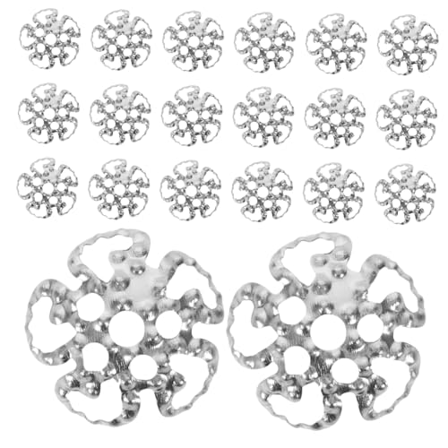 SHINEOFI 800 Stück Metall Perlenkappen mit Schneeflocken Robuste Vintage Blumen Design Endkappen für Schmuckherstellung Langlebig und Einfach zu Montieren für DIY Armbänder und Halsketten SHINEOFI 800 Stück Metall Perlenkappen mit Schneeflocken Robuste Vintage Blumen Design Endkappen für Schmuckherstellung Langlebig und Einfach zu Montieren für DIY Armbänder und Halsketten von SHINEOFI