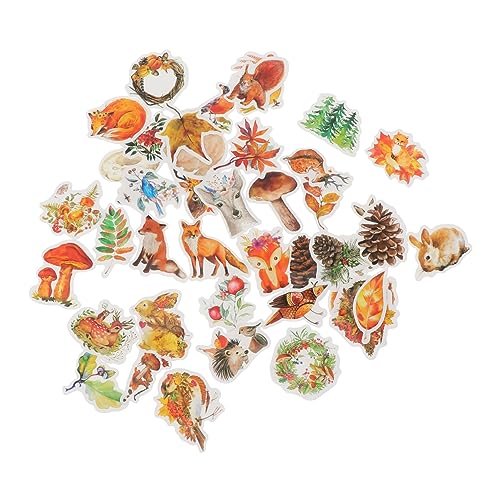SHINEOFI 82 Stück Teiliges Set Selbstklebender Aufkleber im Herbstdesign für Scrapbooking Alben und Bastelarbeiten Tiermotive Vielseitig Einsetzbar und Sicher für Erwachsene SHINEOFI 82 Stück Teiliges Set Selbstklebender Aufkleber im Herbstdesign für Scrapbooking Alben und Bastelarbeiten Tiermotive Vielseitig Einsetzbar und Sicher für Erwachsene von SHINEOFI