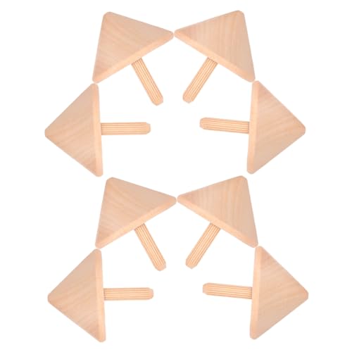 SHINEOFI 8Stücke Unvollendete Holz Gyroskope DIY Kreiselspielzeug für Bastelset Naturholz für Partys und Interaktive Spiele von SHINEOFI