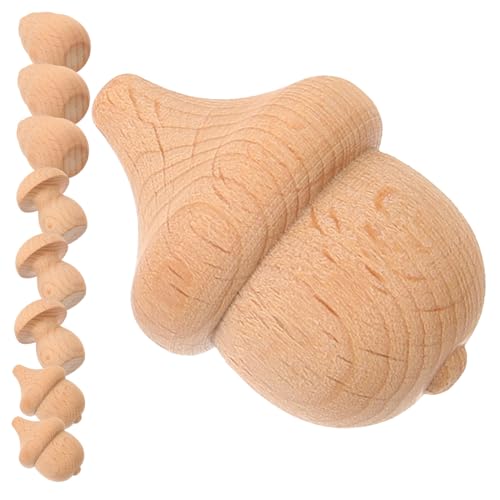 SHINEOFI 9 Stück Handgefertigtes Eichelholz Pilzdekorationen Mini-pilze Gartenpilze Pilzdekor Für Den Garten Süßes Pilze Basteln Pilzgartendekor Outdoor- Pilz Handwerk Halloween von SHINEOFI