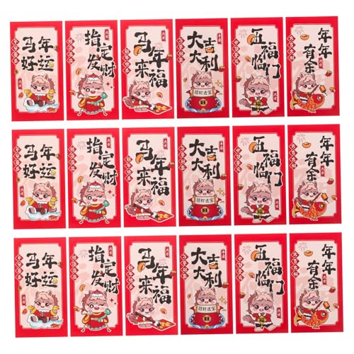 SHINEOFI 90 Stück Jahr Des Pferdroten Pakets Glückliche Geldgeschenkumschläge Chinesisches Hong-bao Mond -neujahrsgeldtasche Chinesische Rote Geldumschläge Rote Pakete Papier SHINEOFI 90 Stück Jahr Des Pferdroten Pakets Glückliche Geldgeschenkumschläge Chinesisches Hong-bao Mond -neujahrsgeldtasche Chinesische Rote Geldumschläge Rote Pakete Papier von SHINEOFI