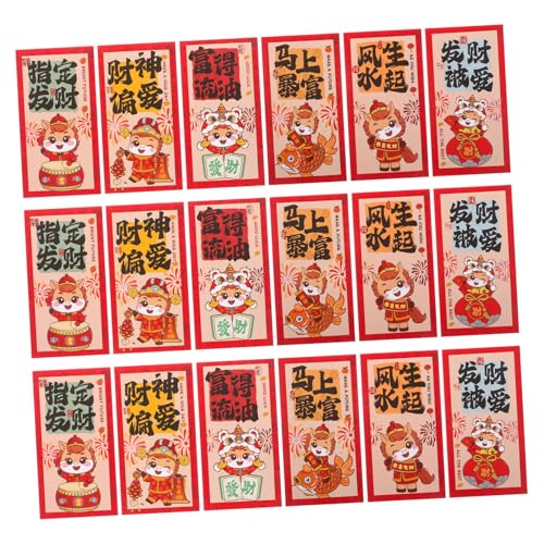 SHINEOFI 90 Stück Jahr des Pferdroten Pakets Chinesische Geldumschläge frühlingsfest umschlag Jahr der Pferdegeldtasche Traditionelle chinesische rote Umschläge chinesisches Hong-Bao Papier SHINEOFI 90 Stück Jahr des Pferdroten Pakets Chinesische Geldumschläge frühlingsfest umschlag Jahr der Pferdegeldtasche Traditionelle chinesische rote Umschläge chinesisches Hong-Bao Papier von SHINEOFI