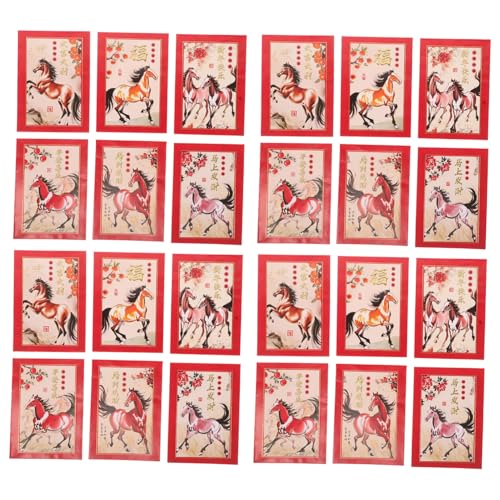 SHINEOFI 90 Stück Teiliges Chinesische Rote Umschläge Pferdejahr Cartoon Motiv Festliche Hongbao Geldbeutel für Frühlingsfest Geburtstag Hochzeit Traditionelles Glücksbringer-design SHINEOFI 90 Stück Teiliges Chinesische Rote Umschläge Pferdejahr Cartoon Motiv Festliche Hongbao Geldbeutel für Frühlingsfest Geburtstag Hochzeit Traditionelles Glücksbringer-design von SHINEOFI