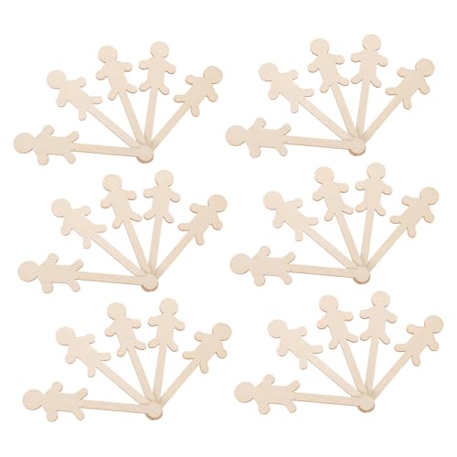 SHINEOFI 90 Stück Teiliges Unvollendete Holzfiguren Jungen Mädchen Holzplatten zum Bemalen DIY Bastelprojekte Dekorationen für Schule und Familie SHINEOFI 90 Stück Teiliges Unvollendete Holzfiguren Jungen Mädchen Holzplatten zum Bemalen DIY Bastelprojekte Dekorationen für Schule und Familie von SHINEOFI