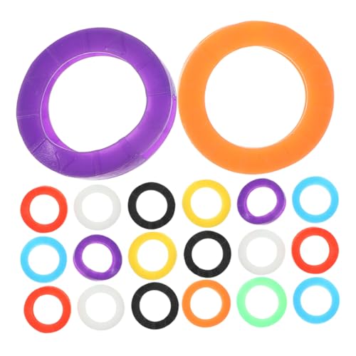 SHINEOFI 96 Stück Teiliges Bunte Silikon Schlüsselabdeckungen Flexible Runde Schlüsselhüllen mit Farblichen Identifikationsmarkern Strapazierfähig Leicht Anzubringen für Zuhause und Büro SHINEOFI 96 Stück Teiliges Bunte Silikon Schlüsselabdeckungen Flexible Runde Schlüsselhüllen mit Farblichen Identifikationsmarkern Strapazierfähig Leicht Anzubringen für Zuhause und Büro von SHINEOFI