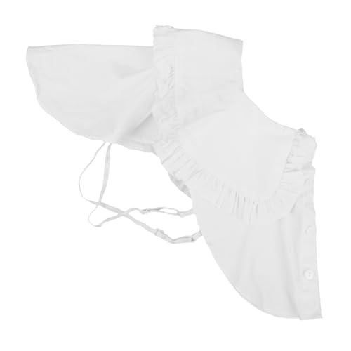 SHINEOFI Abnehmbarer Damen Fake Kragen aus Baumwolle Weißer Spitzen blusenkragen Eleganter Einsteckbarer Hemdkragen für Frühling und Herbst Robust und Modisch Vielseitig Kombinierbar von SHINEOFI