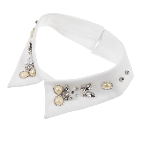 SHINEOFI Abnehmbarer Fake Kragen Damen Weiß Vielseitiger Einsteckkragen aus Hautfreundlichem Material Weicher Schulterkragen für Frühling Sommer Herbst Winter Eleganter Blusenkragen für SHINEOFI Abnehmbarer Fake Kragen Damen Weiß Vielseitiger Einsteckkragen aus Hautfreundlichem Material Weicher Schulterkragen für Frühling Sommer Herbst Winter Eleganter Blusenkragen für von SHINEOFI