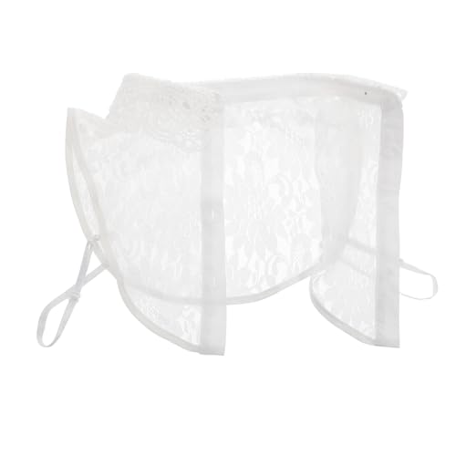 SHINEOFI Abnehmbarer Spitzen fake kragen für Damen Eleganter Spitzenkrageneinsatz Vielseitiger Komfortabler Polyester halbkragen Modisches Accessoire für Blusen und Hemden SHINEOFI Abnehmbarer Spitzen fake kragen für Damen Eleganter Spitzenkrageneinsatz Vielseitiger Komfortabler Polyester halbkragen Modisches Accessoire für Blusen und Hemden von SHINEOFI