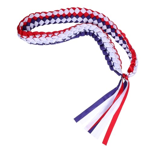 SHINEOFI Abschlussband Leis Halskette Geflochtene Ehrenschnur Polyester Verstellbar und Elastisch Festlich und Langlebig für Abschlussfeiern und Party Dekorationen SHINEOFI Abschlussband Leis Halskette Geflochtene Ehrenschnur Polyester Verstellbar und Elastisch Festlich und Langlebig für Abschlussfeiern und Party Dekorationen von SHINEOFI