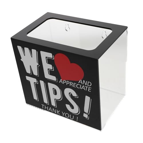 SHINEOFI Acryl Trinkgeldbox Transparent Geldspenden Sammelbox Leicht Sauber für Restaurant Bar Musiker Fahrer SHINEOFI Acryl Trinkgeldbox Transparent Geldspenden Sammelbox Leicht Sauber für Restaurant Bar Musiker Fahrer von SHINEOFI