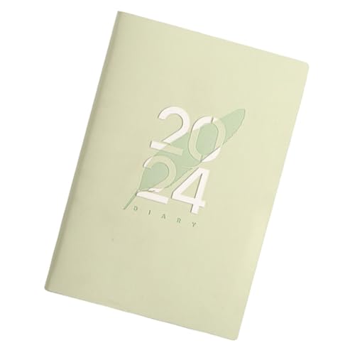 SHINEOFI Agenda-Buch Spiral- Memo -Notepad tägliche Agenda Jahreskalender planen Planung Planer zu tun Notizblock Tagesplaner-Notizbuch Wochenplaner Täglicher Aufgabenplaner Papier Hellgrün von SHINEOFI