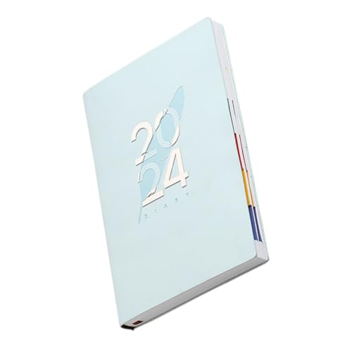 SHINEOFI Agenda-Buch Zeitplaner Lehrerplanbuch Notizblock Schulplaner Kalenderplaner Woche Zeitplanplaner Tages- und Wochenplaner wöchentliche Planungsnotiz des Lehrers Memobuch Papier Blau von SHINEOFI