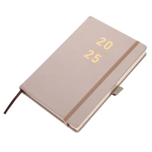 SHINEOFI Agenda-Buch notizbuch zu machen tragbares Planer-Notizbuch Lehrer Notizblock 2025 Terminplaner Multifunktions-Planer-Organizer Büro akademischer Planer Papier Khaki von SHINEOFI