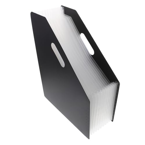 SHINEOFI Akkordeon-Ordner-Organizer Schule Organisatoren Dateiorganisator Veranstalter tragbar für aktenordner büroorganisation cartape kleine Akkordeonmappe Akkordeon Ordner Plastik Black von SHINEOFI