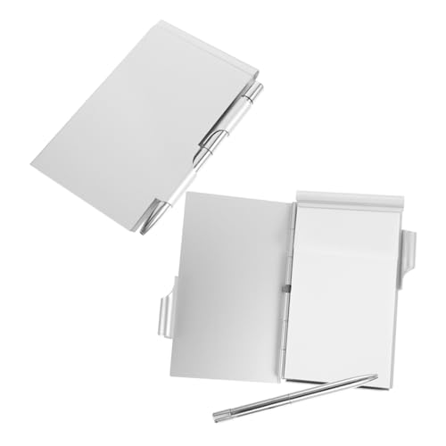 SHINEOFI Aluminium Notizbuch mit Stift und Nachfüllbaren Tragbarer Notizblock Halter für Büro Schule und Reisen Robustes Design SHINEOFI Aluminium Notizbuch mit Stift und Nachfüllbaren Tragbarer Notizblock Halter für Büro Schule und Reisen Robustes Design von SHINEOFI