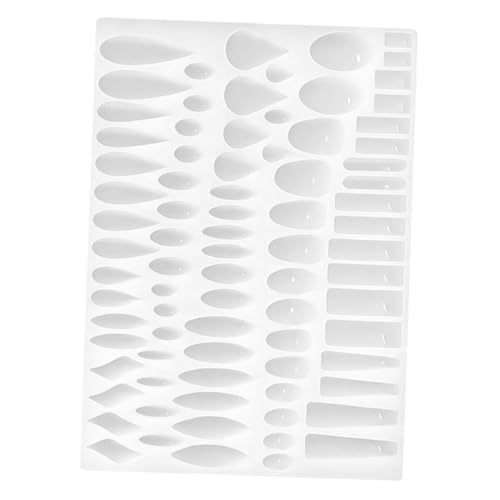 SHINEOFI Anhänger-Klebeform Harzpendellformen Schlüsselanhängerform aus Kunstharz handgefertigte Leimform Silikonhandwerksformen Anhängerformen für Epoxidharz Harzgussformen Kieselgel Weiß von SHINEOFI