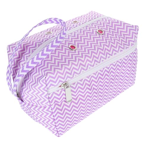 SHINEOFI Aufbewahrungstasche Aus Wolle Gestrickte Wolltasche Stich Reisen Beutel Stricken Mit Häkeln Taschen Organisatoren Klein Garnhalter Nähen Nähmaschine Tragetasche Baumwolle Violett von SHINEOFI